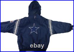 Vtg 90s PRO PLAYER NFL US Men's 2XL Dallas COWBOYS Zip Puffer Jacket Reversible Vtg 90s PRO PLAYER NFL US Men's 2XL Dallas COWBOYS Zip Puffer Jacket Reversible
