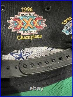 Vtg Dallas Cowboys ANNCO NFL Super Bowl Champions Patches Snapback Hat Cap