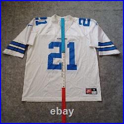 Vtg Dallas Cowboys Deion Sanders #21 Jersey 40 Medium White NFL Football Nike Vtg Dallas Cowboys Deion Sanders #21 Jersey 40 Medium White NFL Football Nike