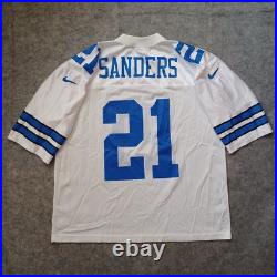 Vtg Dallas Cowboys Deion Sanders #21 Jersey 40 Medium White NFL Football Nike Vtg Dallas Cowboys Deion Sanders #21 Jersey 40 Medium White NFL Football Nike
