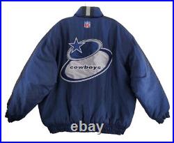 Vtg Dallas Cowboys Jacket Men XL Blue Coat NFL Logo Athletic Pro Line Insulated Vtg Dallas Cowboys Jacket Men XL Blue Coat NFL Logo Athletic Pro Line Insulated