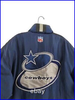 Vtg Dallas Cowboys Jacket Men XL Blue Coat NFL Logo Athletic Pro Line Insulated Vtg Dallas Cowboys Jacket Men XL Blue Coat NFL Logo Athletic Pro Line Insulated