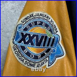 Vtg Dallas Cowboys Jeff Hamilton Back 2 Back Superbowl Champions Jacket Size M