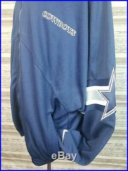 Vtg Dallas Cowboys Nike Proline Mens XXL Full Zip Track Jacket Embroidered -USA