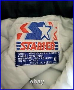 Vtg. Dallas Cowboys XL Removable Hood Full Zip Starter Jacket