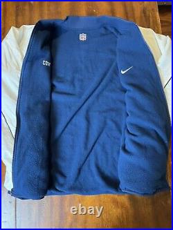 Vtg Nike Dallas Cowboys Reversible Fleece Bomber Jacket XL