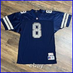 Vtg Rare Russell Athletic Pro Line Authentic Dallas Cowboys #8 Aikman Jersey 48