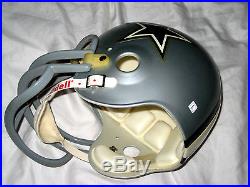 Vtg Riddell NFL Dallas Cowboys Full Size Helmet -chin strap and face guard- MEN