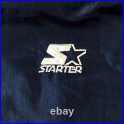 Vtg STARTER PRO LINE NFL Dallas Cowboys Spellout Satin Bomber Jacket Men's Sz XL Vtg STARTER PRO LINE NFL Dallas Cowboys Spellout Satin Bomber Jacket Men's Sz XL