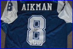 Vtg Troy Aikman Dallas Cowboys Double Star Wilson AUTOGRAPHED Authentic Jersey
