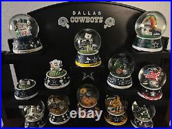 WILLABEE & WARD NFL Dallas Cowboys Glitter SNOW GLOBE