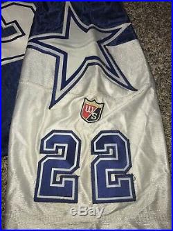 WILSON Game Emmitt Smith JERSEY 48 AUTHENTIC NFL FOOTBALL Apex Sewn Double Star