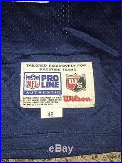 WILSON Game Emmitt Smith JERSEY 48 AUTHENTIC NFL FOOTBALL Apex Sewn Double Star
