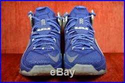 WORN ONCE Nike LeBron 12 XII What If Dallas Cowboys Royal 684593-410 Size 9.5