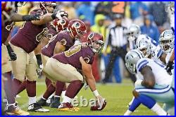 Washington Redskins Throwback Game Worn Chase Roullier Jersey vs Dallas Cowboys