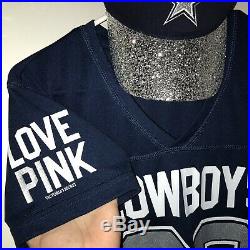 Women's Victoria Secret PINK Dallas Cowboys Jersey Top Size M NFL