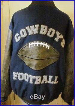 Yogi berra's dallas cowboys NFL Super Bowl varsity coat jacket Size XXL