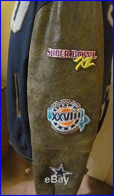 Yogi berra's dallas cowboys NFL Super Bowl varsity coat jacket Size XXL